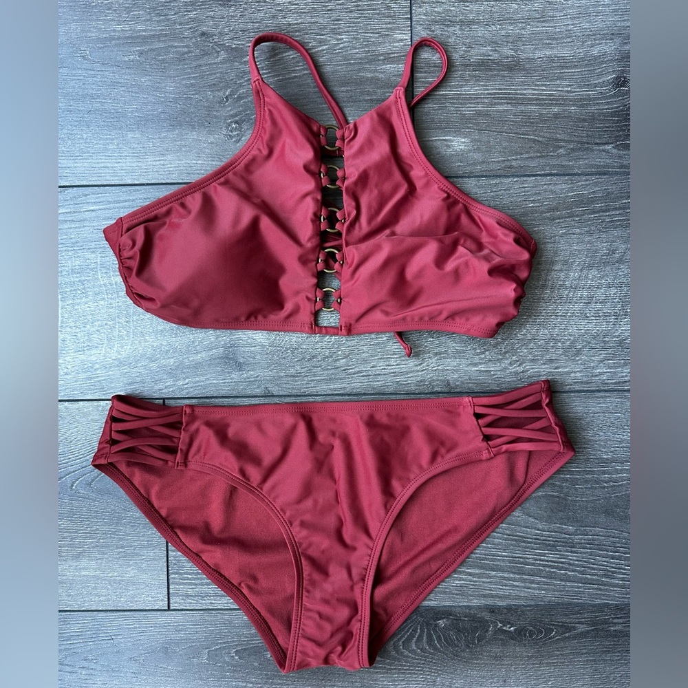Rust Red Xhilaration Bikini Set
